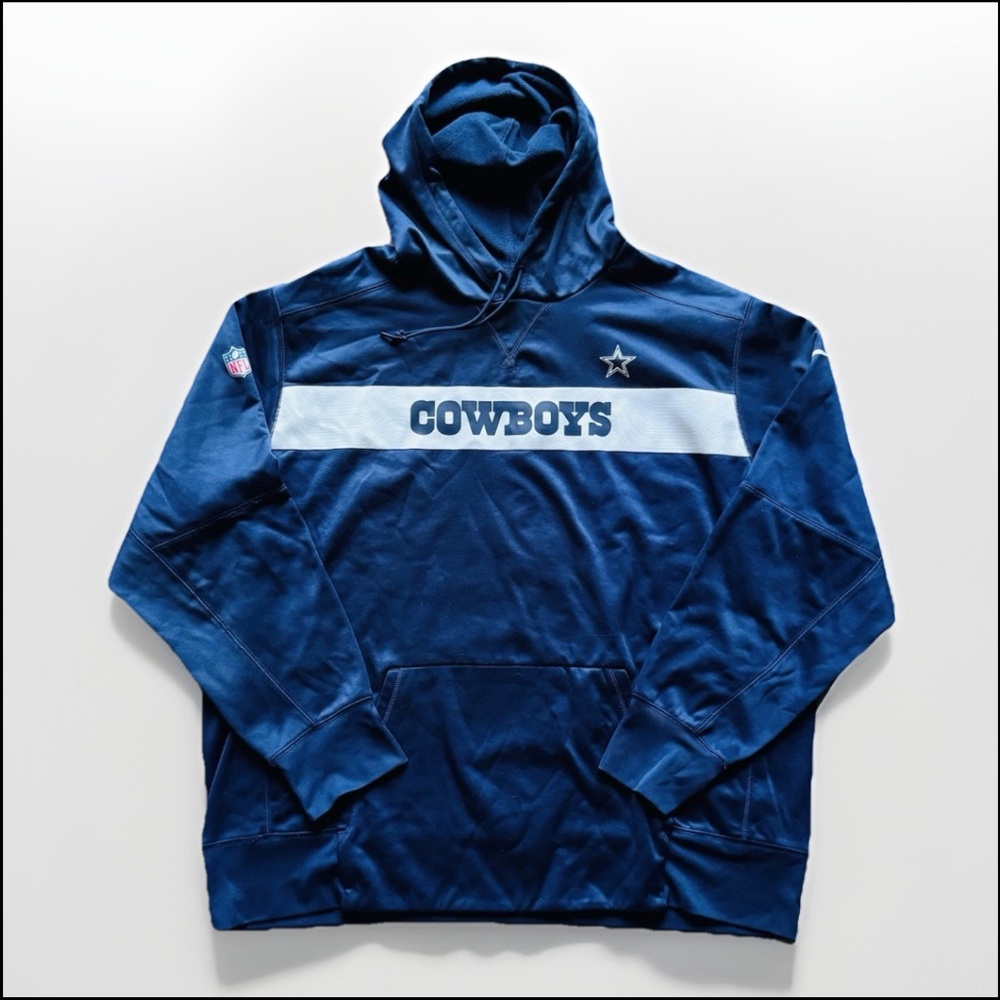 Nike Dallas Cowboys NFL 3XL Men’s Fleece Hoodie Pullover Navy